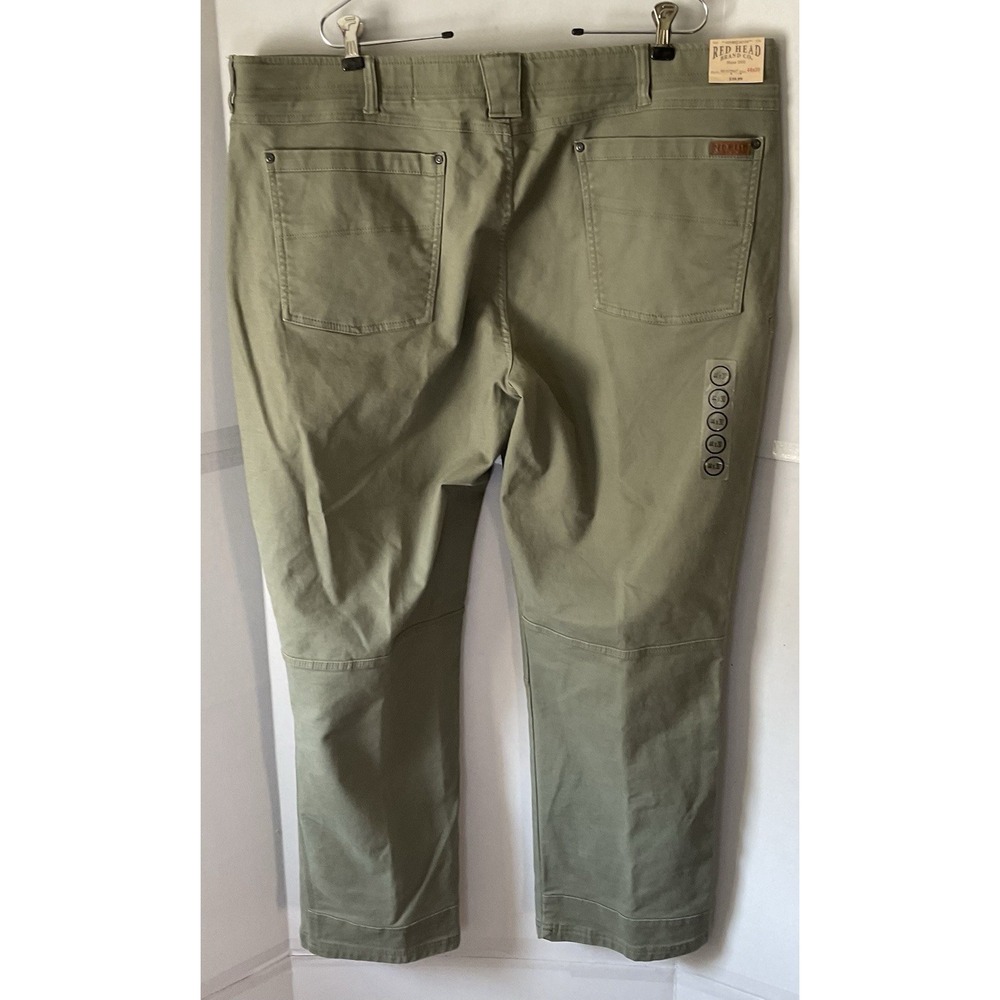 red head pants mens 44x30 New With Tags Style RH Ultimate Olive Green - Picture 5 of 10